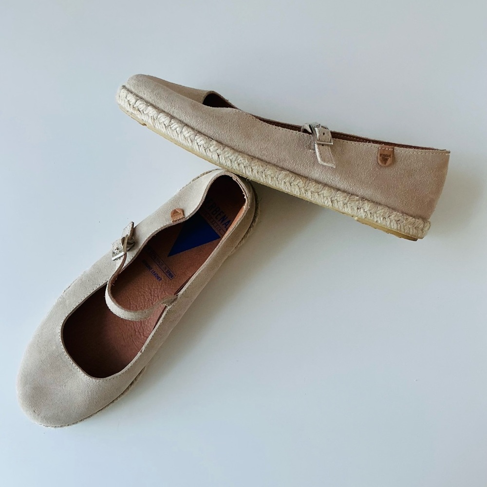 Women’s Beige Espadrille Mary Jane Flats